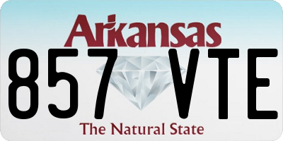 AR license plate 857VTE