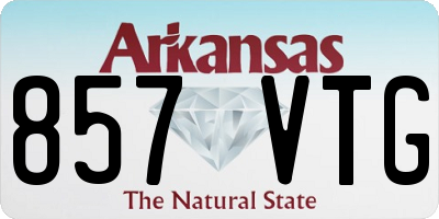 AR license plate 857VTG