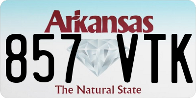 AR license plate 857VTK