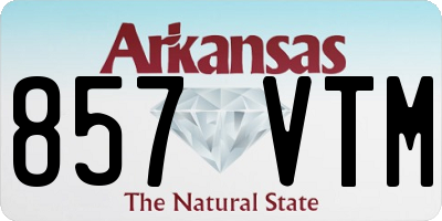 AR license plate 857VTM