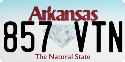 AR license plate 857VTN