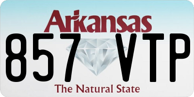 AR license plate 857VTP