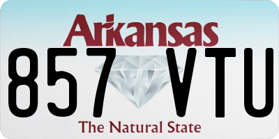 AR license plate 857VTU