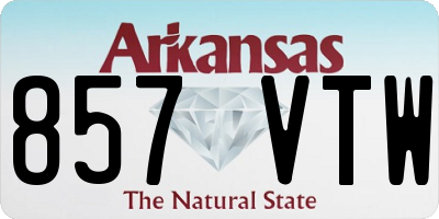 AR license plate 857VTW