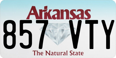 AR license plate 857VTY