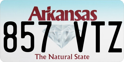 AR license plate 857VTZ