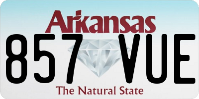 AR license plate 857VUE