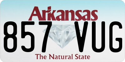 AR license plate 857VUG