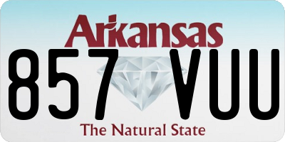 AR license plate 857VUU