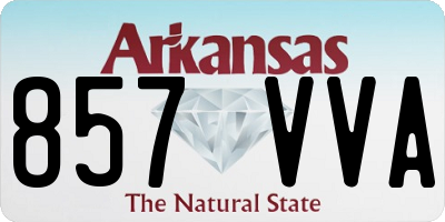 AR license plate 857VVA