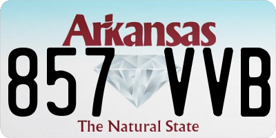 AR license plate 857VVB