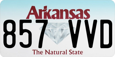 AR license plate 857VVD
