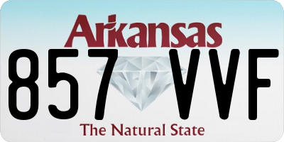 AR license plate 857VVF