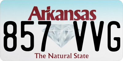 AR license plate 857VVG