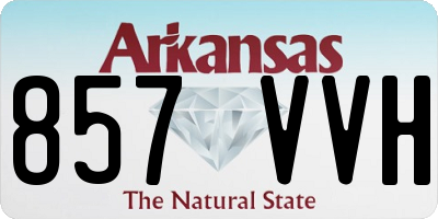 AR license plate 857VVH