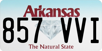 AR license plate 857VVI