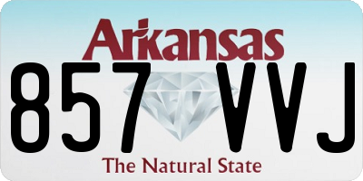 AR license plate 857VVJ