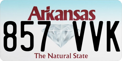 AR license plate 857VVK