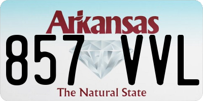 AR license plate 857VVL