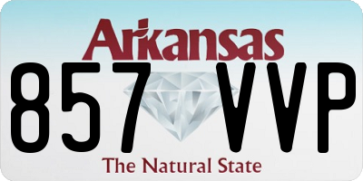 AR license plate 857VVP
