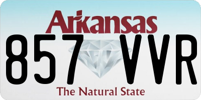AR license plate 857VVR