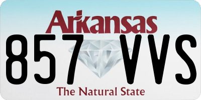 AR license plate 857VVS