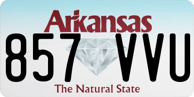 AR license plate 857VVU