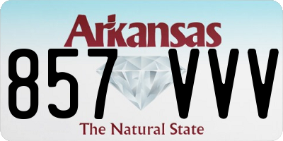 AR license plate 857VVV