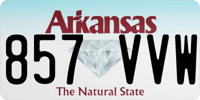 AR license plate 857VVW
