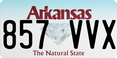 AR license plate 857VVX