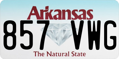 AR license plate 857VWG