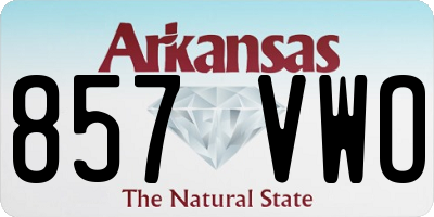 AR license plate 857VWO