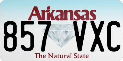 AR license plate 857VXC
