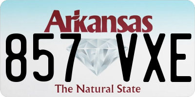 AR license plate 857VXE