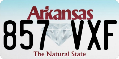 AR license plate 857VXF