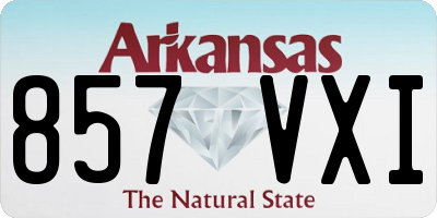 AR license plate 857VXI