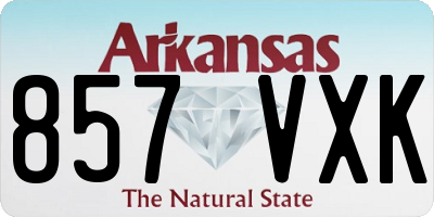 AR license plate 857VXK
