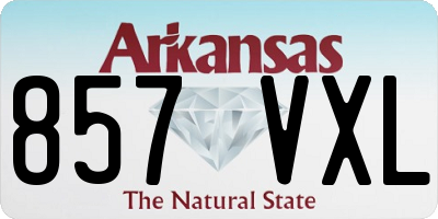 AR license plate 857VXL
