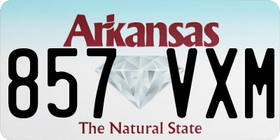 AR license plate 857VXM