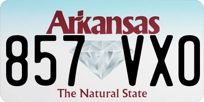 AR license plate 857VXO