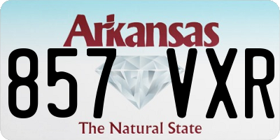 AR license plate 857VXR