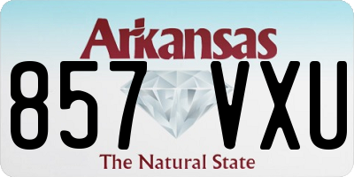 AR license plate 857VXU