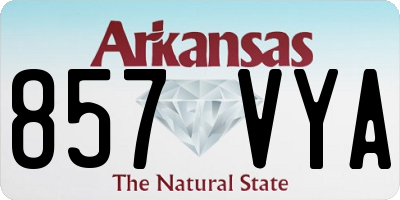 AR license plate 857VYA