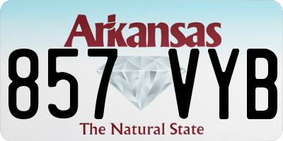 AR license plate 857VYB