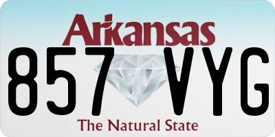AR license plate 857VYG