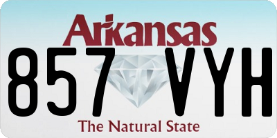 AR license plate 857VYH