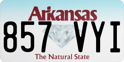 AR license plate 857VYI