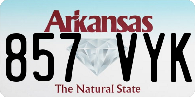 AR license plate 857VYK