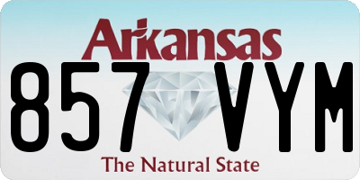 AR license plate 857VYM