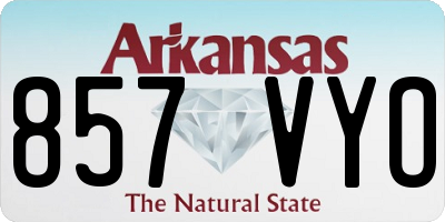 AR license plate 857VYO